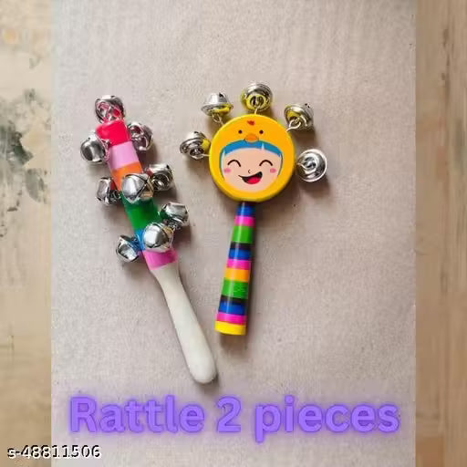 Handmade Wooden rattle/jhunjhuna/new born baby / infant toyss- jhunjhuna (set of 2)