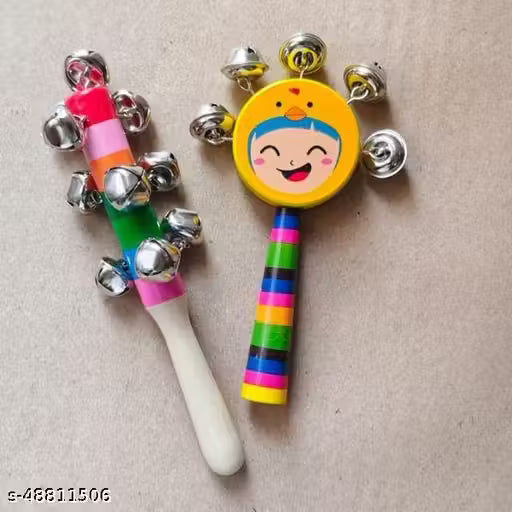 Handmade Wooden rattle/jhunjhuna/new born baby / infant toyss- jhunjhuna (set of 2)