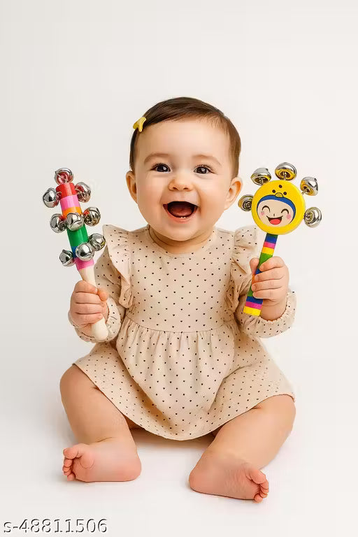 Handmade Wooden rattle/jhunjhuna/new born baby / infant toyss- jhunjhuna (set of 2)